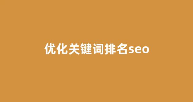 seo优化排名查询
